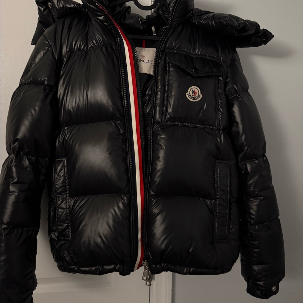 Moncler Shiny Black Puffer Jacket for Men